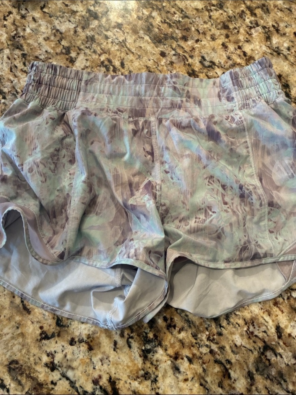 lululemon athletica Lavender Floral-Print Women's Athletic Shorts
